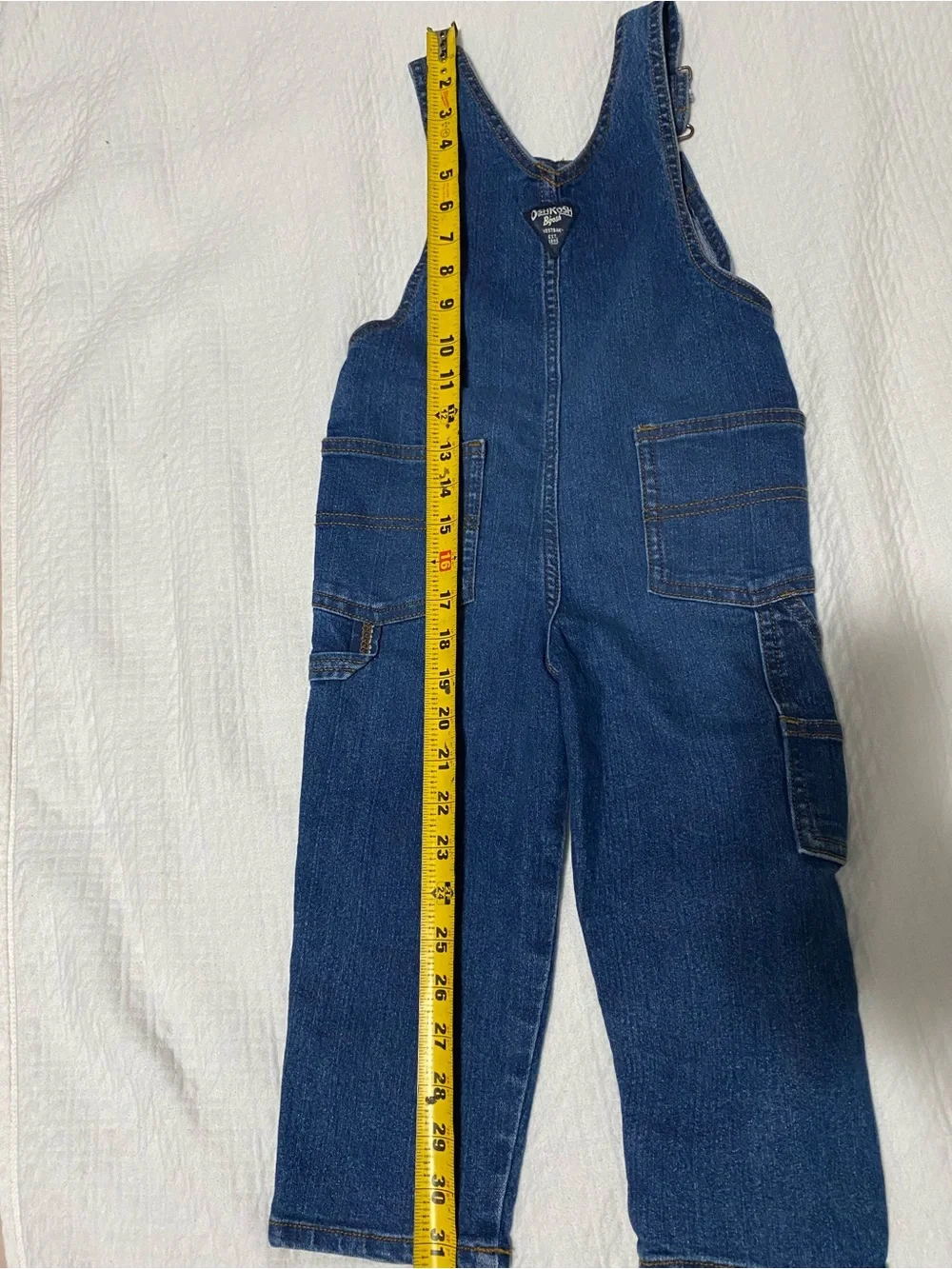 OshKosh B’gosh Toddler Denim Overalls 3T Blue Jean Vestbak Kids